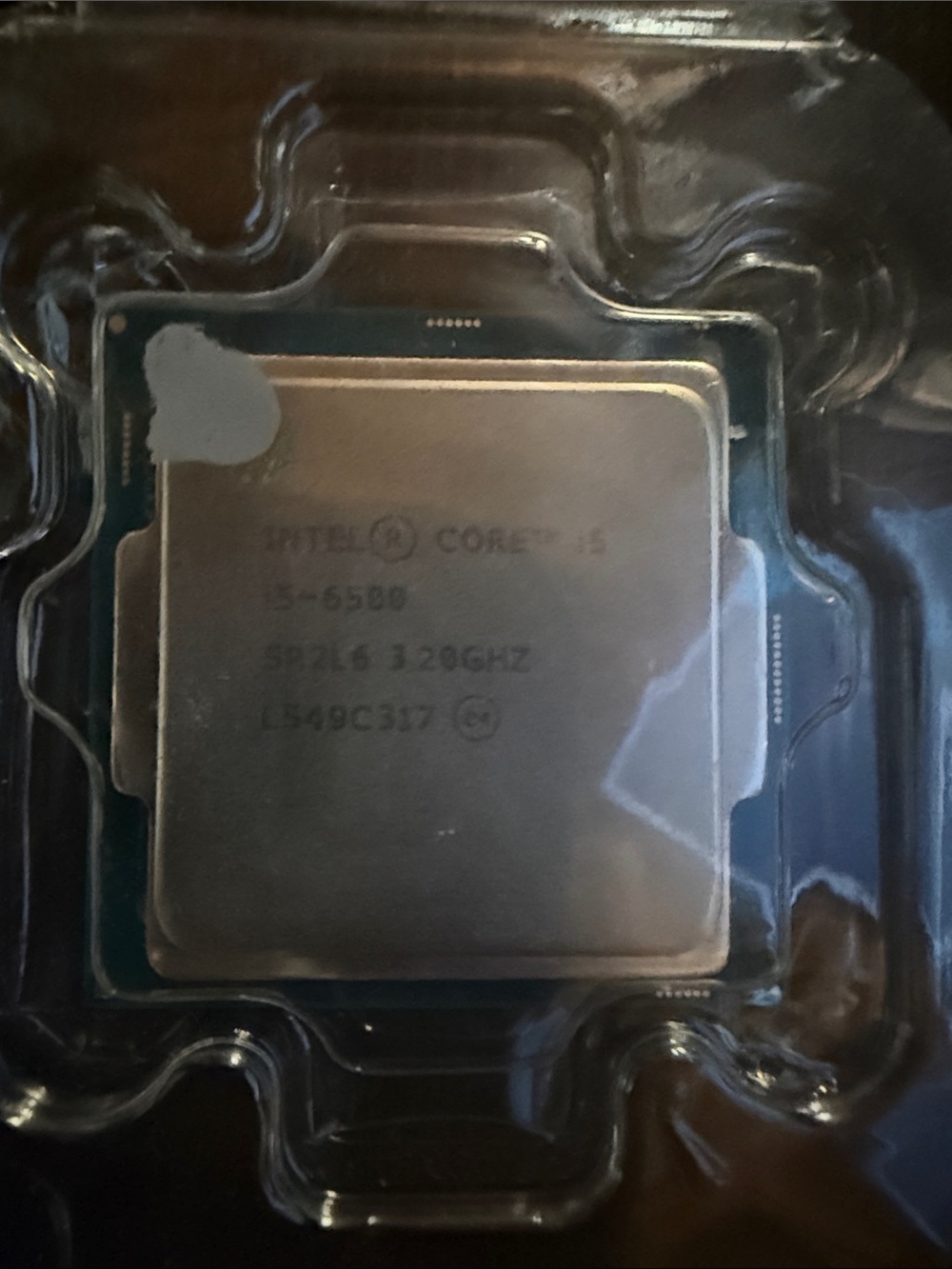 Intel Core i5 Processor with Silver Finish and Blue Substrate